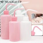 250/500ml Eyelash Extension Clean Washing Bottle Clear Plastic Blow Wash Bottle Tattoo Wash Squeezy Laboratory Measuring Bottle