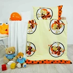 EMI Obliečky detské bavlnené včielky oranžové 130x90+65x45