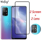 Full Cover Whole Glue Tempered Glass For Oppo Reno5 Z Screen Protector For Oppo Reno 5 Z 5Z Camera Glass For Oppo Reno 5Z Glass