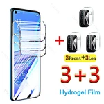 6in1 Water Gel Screen Protectors Full Front Hydrogel Film for OPPO A53 S Protective Not Glass for OPPO A 53 53s A53s Camera Lens