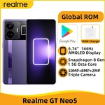 realme GT Neo 5 16GB 256GB Snapdragon 8+Gen1 6.74 144Hz AMOLED Screen 50MP Triple Camera 4600mAh Battery 240W Charger