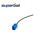 Superbat GPS Antenna Extension Cable Fakra Female "C" Extension Cable Blue RG174 15cm RF Coaxial Cable