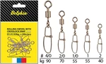 Delphin obratlík s karabinkou Rolling swivel with Crosslock snap BN/4/0