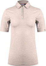 Kjus Womens Ally Cooling SS Blush Pink Melange 42 Polo-Shirt