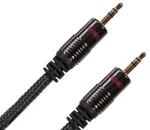 Audio Tuning Klinke 3,5mm 1 m Fekete Hi-Fi AUX kábel