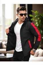 84690 Dewberry Seasonal Mens Jacket-BLACK-RED