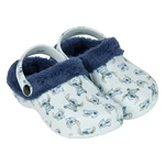 HOUSE SLIPPERS CLOG FLEECE STITCH