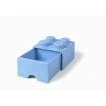 LEGO® Úložný box 4 sa zásuvkou 25 x 25 x 18 cm  Svetlo modrá