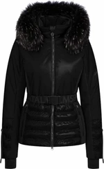 Sportalm Oxford Womens Jacket with Fur Black 38 Ski Jacke