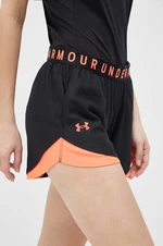 Tréninkové šortky Under Armour Play Up 3.0 černá barva, s potiskem, medium waist, 1344552