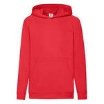 Red children's hoodie Fruit of the Loom