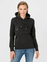 SuperDry Tonal Embossed Mikina Černá