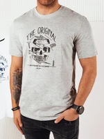 Men's grey T-shirt with Dstreet print