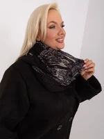 Black and white women's viscose scarf