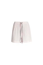 Krátke nohavice - Tommy Hilfiger ABO LINEN SHORT bledoružové