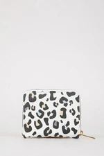 DEFACTO Women's Leopard Patterned Faux Leather Wallet