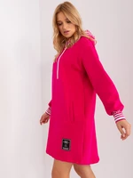 Fuchsia Oversize Sweatshirt Dress