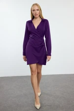 Trendyol Purple Plain Woven Dress