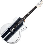 Schecter DJ Ashba Acoustic SW Satin White Guitare Jumbo acoustique-électrique