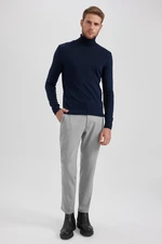 DEFACTO Twill Chino Pants Slim Fit Skinny Leg Basic Plain Pocket