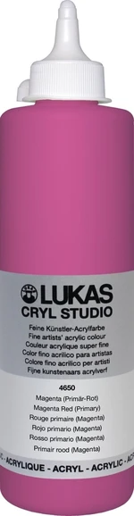 Lukas Cryl Studio Plastic Bottle Akrylová barva Magenta Red (Primary) 500 ml 1 ks