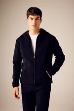 DEFACTO Standard Fit Hooded Zipper Sweatshirt