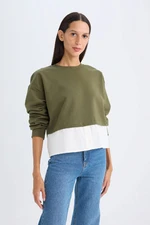 DEFACTO Relax Fit Crew Neck Sweatshirt