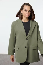 Trendyol Light Khaki Extra Oversize Blazer Jacket