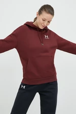 Mikina Under Armour 1373033-690, dámska, bordová farba, jednofarebná