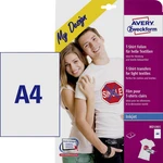 Avery-Zweckform My Design T-Shirt MD1001 atramentová fólia na textil A4 pre svetlé textílie, optimalizovaný pre tlač atr