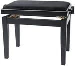 GEWA Piano Bench Deluxe Drevená klavírna stolička Black Matt