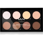 NYX Professional Makeup Highlight & Contour PRO kontúrovacia paletka na tvár 8x2,7 g