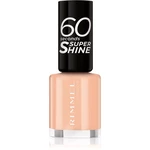 Rimmel 60 Seconds Super Shine lak na nehty odstín 401 Nude Nostalgia 8 ml