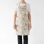 Vianočné ľanová zástera Linen Tales Daily Apron Jingle Bells, 80 x 55 cm