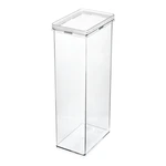 Transparentný úložný box iDesign The Home Edit, výška 31,1 cm