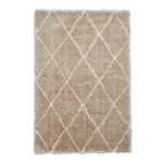 Béžovo-krémový ručne tuftovaný koberec Think Rugs Morocco Beige & Cream, 120 × 170 cm