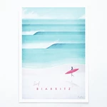 Plagát Travelposter Biarritz, A3