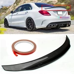 Carbon Fiber Highkick Trunk Spoiler Wing For 2015-19 Mercedes Benz W205 C63 Four Door Sedan