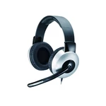 Headset Genius HS-05A (31710011100) čierny/strieborný herné slúchadlá • frekvencia 20 Hz až 20 kHz • citlivosť 102 dB • impedancia 32 ohm • 3,5 mm jac