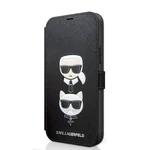 Tok Karl Lagerfeld Saffiano K&C Heads Book  Apple iPhone 12 Pro Max, black