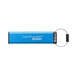 USB kulcs Kingston DataTraveler 2000, 64GB, AES 256-bit titkosított, USB 3.1 - sebesség 135/40MB/s (DT2000/64GB)