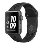 Apple Watch Nike+ Series 3 GPS, 38mm Space Grey Aluminium Case with Anthracite/Black Nike Sport Band