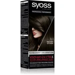 Syoss Color permanentní barva na vlasy odstín 3-1 Dark Brown 2x50 ml