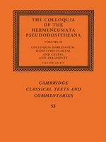 The Colloquia of the Hermeneumata Pseudodositheana