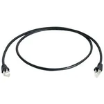 Síťový kabel RJ45 Telegärtner L00000A0086, CAT 6A, S/FTP, 1.00 m, černá