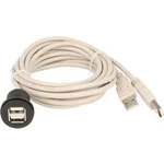 2x USB 2.0 zásuvka A - 2x zástrčka USB 2.0 A Schlegel 1 ks