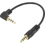 Audio kabel SpeaKa Professional s 2 konektory jack 3,5 mm, 0.09 m, černá