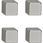 Maul 6169296 neodymový magnet, (š x v x h) 10 x 10 x 10 mm, krychle, stříbrná, 4 ks