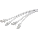 Duplexní síťový kabel RJ45 Renkforce RF-4288941, CAT 6A, S/FTP, 5.00 m, šedá