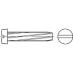 Závitořezné šrouby s drážkou Toolcraft, DIN 7513, M 6 x 12 mm, gal. Zn, 1000 ks